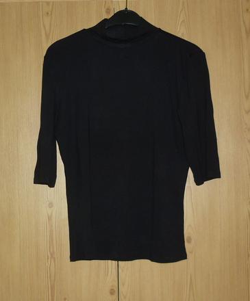 Černé tričko se stojáčkem takko fashion, takko,s