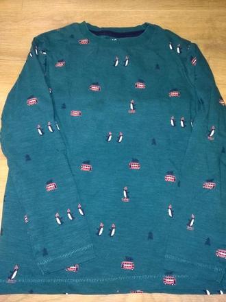 Tričko s tučňáky 116, marks & spencer,116