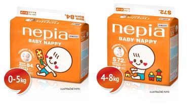 Jednorázové plenky Nepia Baby Nappy Jednorázové plenky Nepia Baby Nappy