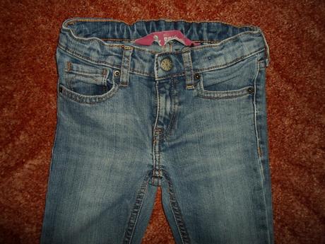 Modré kalhoty rifle džíny h&m s elastenem sqin, h&m,110