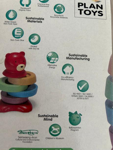 Plan toys vrstvící medvěd,