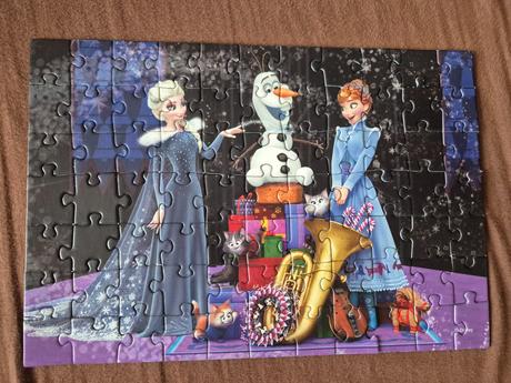2x puzzle ledové království 5+,