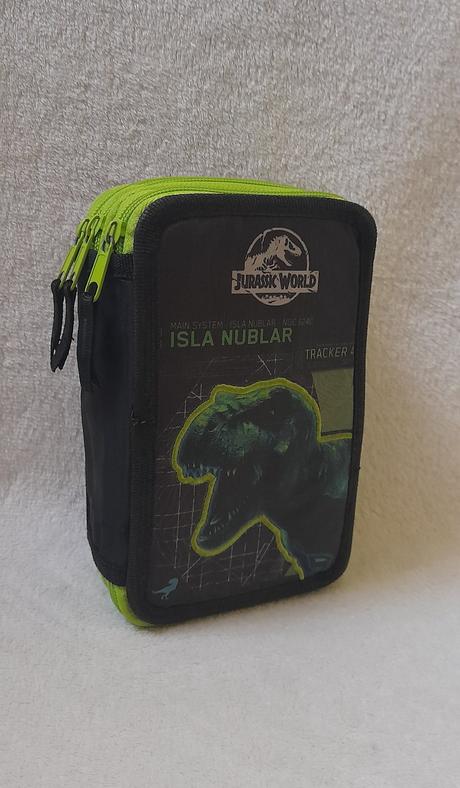 Karton p+p školní penál třípatrový jurassic world,