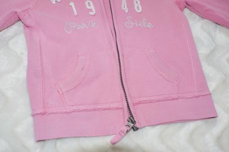 Ruzova mikina s napisem, h&m,110