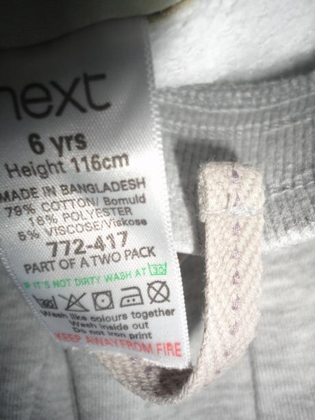 Minimálně oblečené tepláky next, vel. 5-6 let, next,116