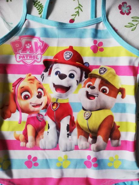 Plavky dívčí tlapková patrola vel. 122/128., nickelodeon,122
