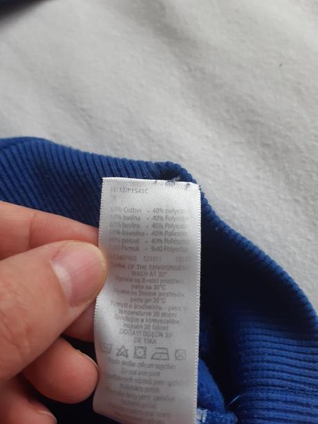 Modrá mikina 7-8 let, f&f,128