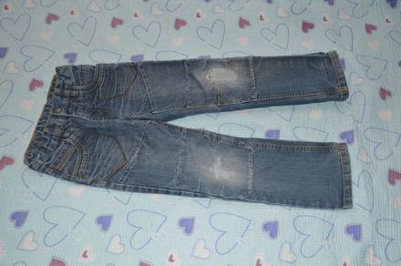 116 122 džíny s regulační gumou v pase, 116