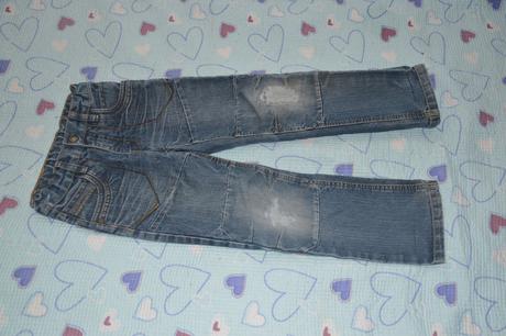 116 122 džíny s regulační gumou v pase, 116