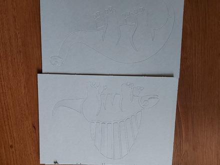 Šablony k foukacím fixám dinosauři,