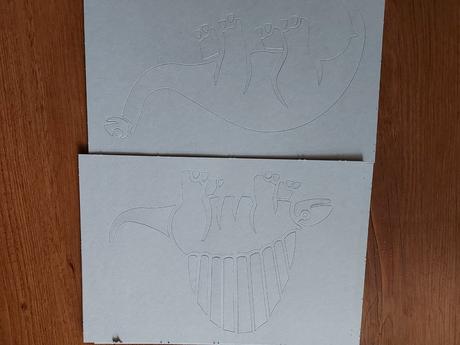 Šablony k foukacím fixám dinosauři, 