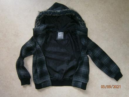 Bunda, vel. 140 + čepice zdarma, 140