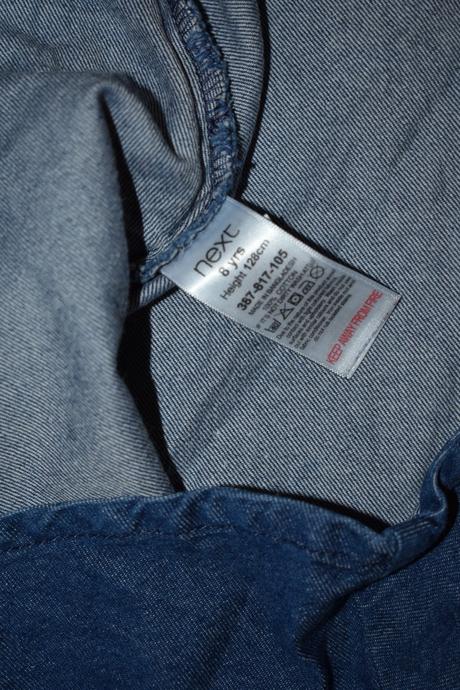 Šaty next z odlehčené džínoviny, kol 2016, 122/128, next,122