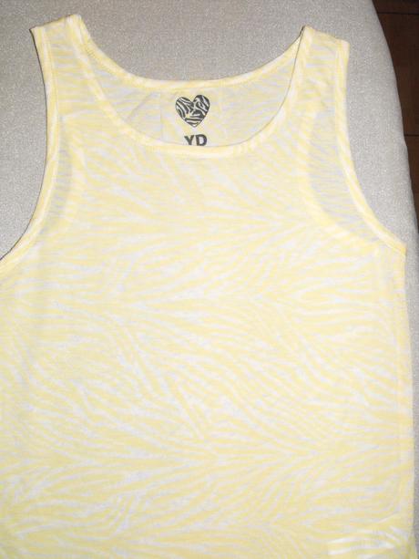 Žltý transparentný top young dimension - nenosený, topomini,152