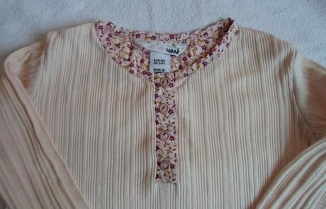 Růžové tričko, mikina s dlouhým rukávem, h&m,104