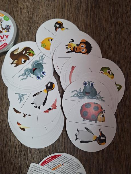 Kubíkovy hrátky se zvířátky 3 v 1 (dobble,domino),