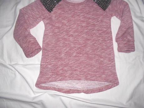 Nádherná úpletová mikina se cvokama, young dimension,110