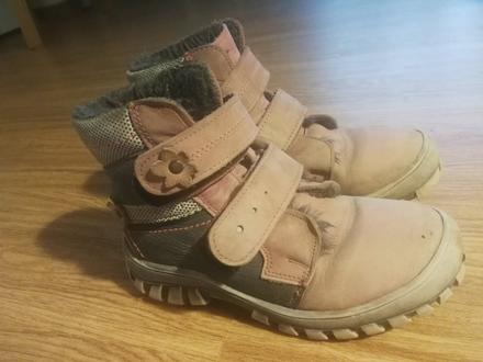 Dívčí zimní polobotky, kůže, vel. 30, essi,30