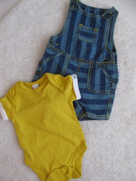 Novorozenecká letní souprava-kraťasy s laclem+body, miniclub,56