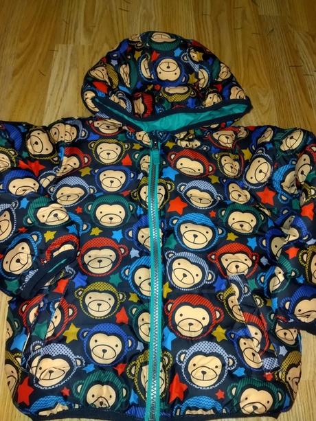 Zimní bunda s opičky 104 lindex, next,104