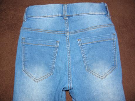 Riflové / džínové jeggíny zn. dopodopo vel.134, dopodopo,134