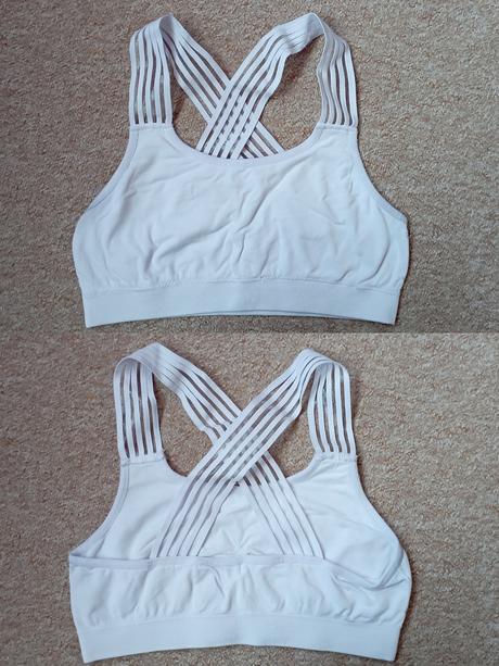 Bílé bolérko - podprsenka vel."s/m", s