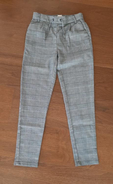 Elegantní dívčí kostkované kalhoty, only,152