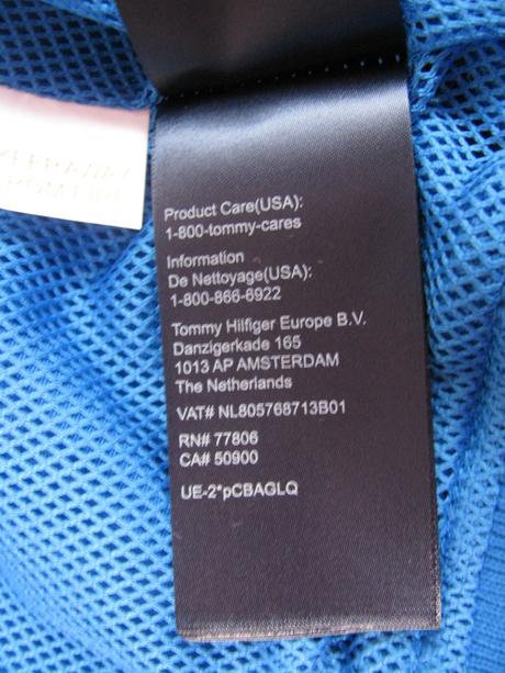 Přechodní modrá bunda s kapucí tommy hilfiger, tommy hilfiger,110