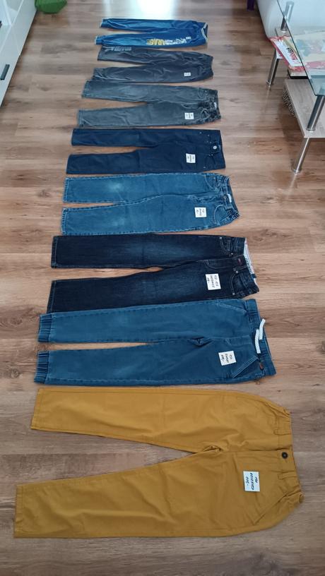 Tepláky, kalhoty, rifle vel. 128-140, george,128