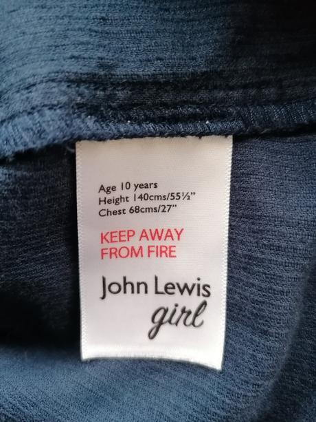Manžestrové šaty vel. 140, john lewis,140