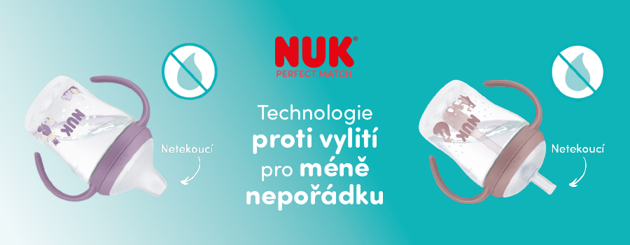 Lahvička na učení NUK Perfect Match