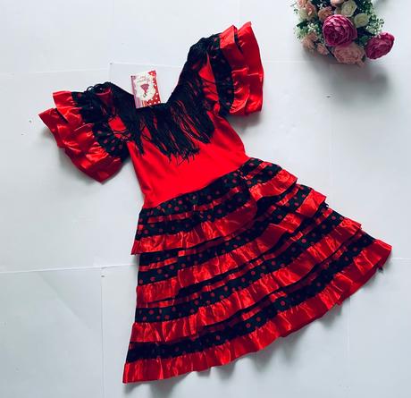 An13/ kostým španělská tanečnice - v.cca 92/98,