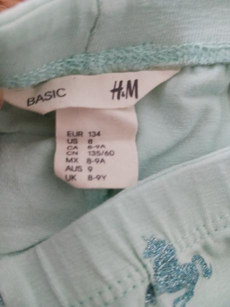 H&m tříčtvrteční legíny č.134, h&m,134