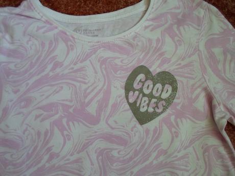 Bílé růžové tričko triko krátký rukáv, primark,152