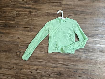 Světle zelený mint vzorovaný reliéf top tričko xs, nike,xs