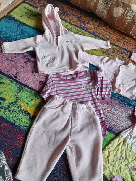 Kojenecké oblečení růžové,různé druhy, 68–80