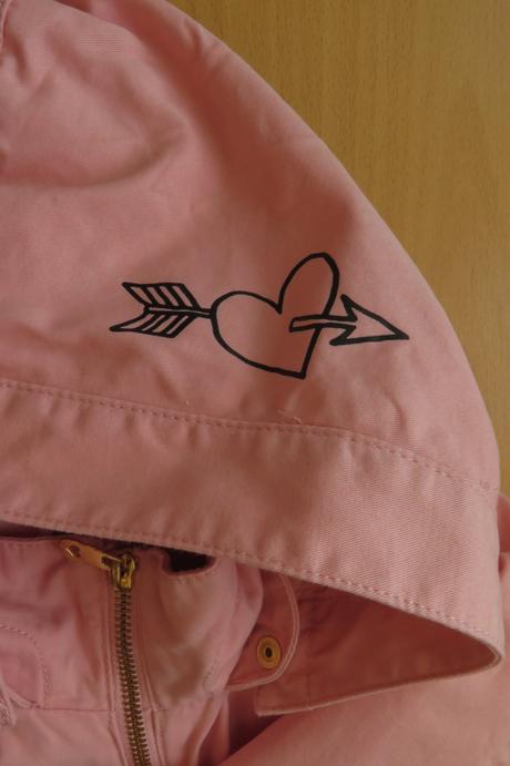 Bunda/kabát jarní/podzimní s kapucí, h&m,110