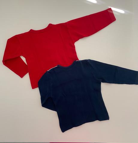 Vyteplené tričko 2 ks (3 - 4 roky), 104