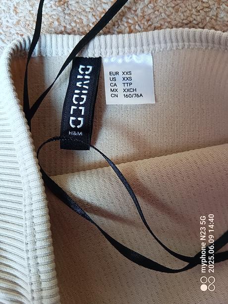 Tílko zn."h&m divided" vel."xxs", h&m,xs