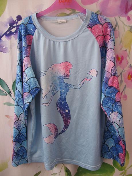 Dívčí pyžamko, nebo domácí komplet mořská panna, 122