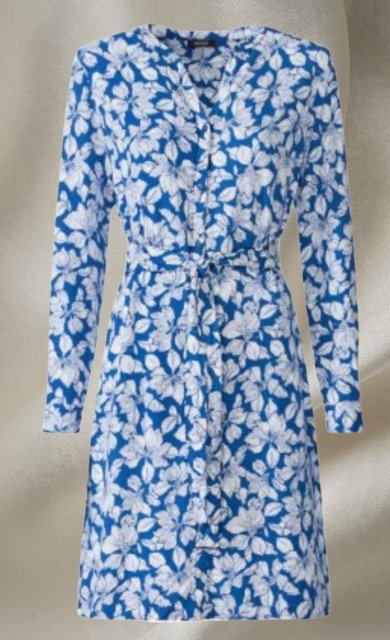 Esmara blůzové květované šaty z viskózy, esmara,40