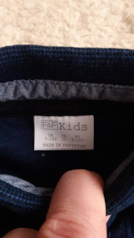 Tričko s límečkem 9-10 let, f&f,134