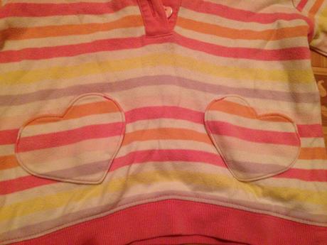 Dívčí mikina - mikinka proužky vel. 92 - 98, george,92