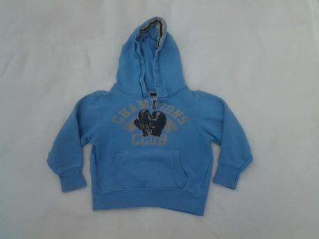 Mikina s kapuci s potiskem vel. 86/92, 86