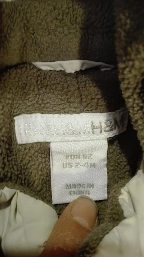 Zimní dětská kombinéza, h&m,62
