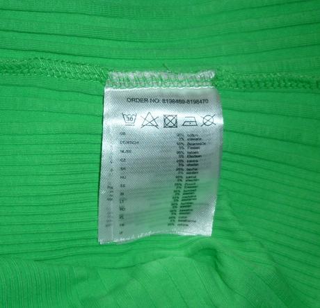 Zelené žebrované dámské tílko takko fashion, takko,s