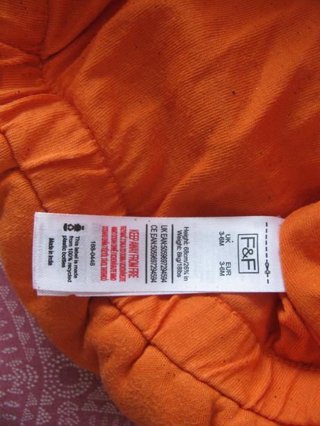 Karnevalový kostým - dýně vel.3-6 měs.,