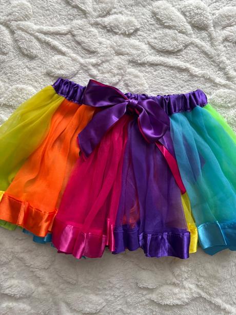 An28/ / sukně maškarní duhová - v.cca 4/6 let, 110
