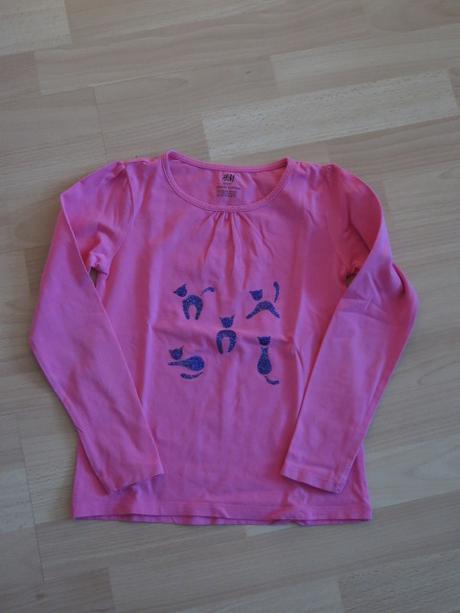 Tričko - kočičky ručně malované, h&m,122