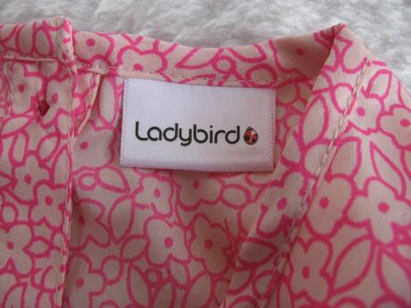 Dívčí růžové šatičky s kytičkami, ladybird,104